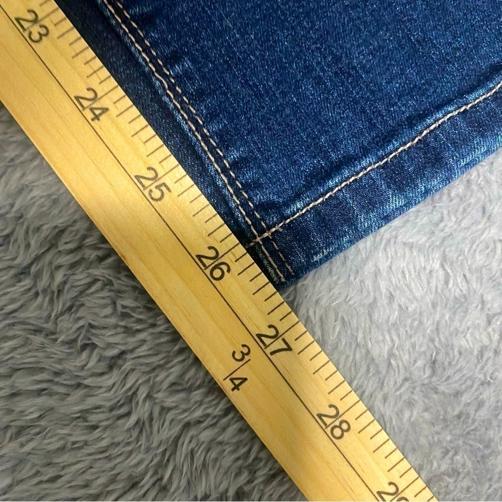 White House Black Market Blanc 10S Slim Ankle Dark Wash Jeans Feel Beautiful - Picture 9 of 13